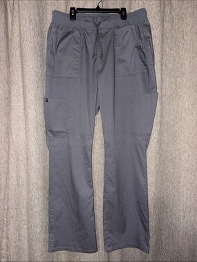 Jaanuu Slate Gray Straight-Leg Utility 6 pocket Scrub Pants style J95084